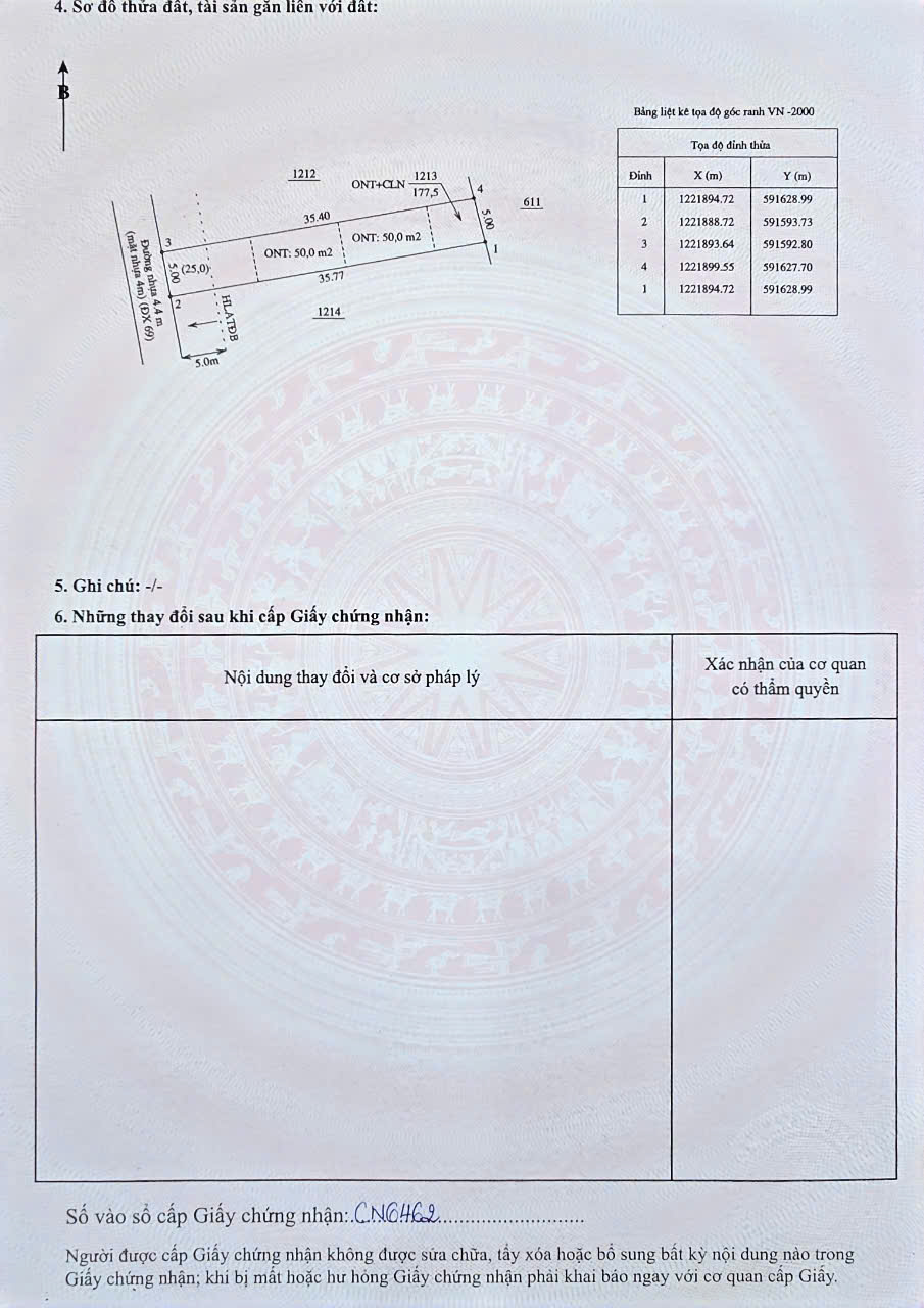 BÁN 2 NÊN ĐẤT ĐẸP 179 -177M2 PHÚ AN, TP HỒ CHÍ MINH CHỈ 1,2 TỶ